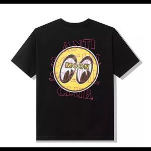ASSC MoonEyes Glitter Crossfire Black T-shirt 2XL NWT 100% Authenticate size XXL